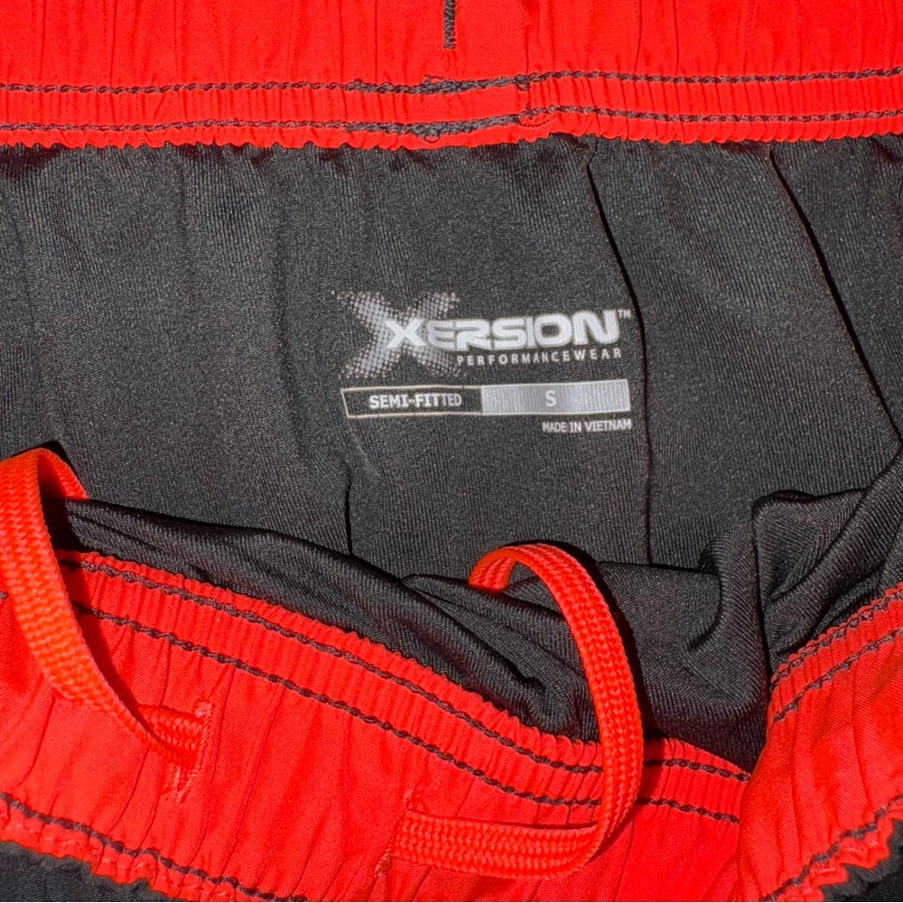 Xersion Gray and Orange Performance Shorts - Picture 3 of 5